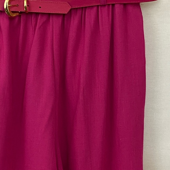 Alfred Dunner PLUS SIZE 20 Pink Belted Pants C-61 - Picture 4 of 11